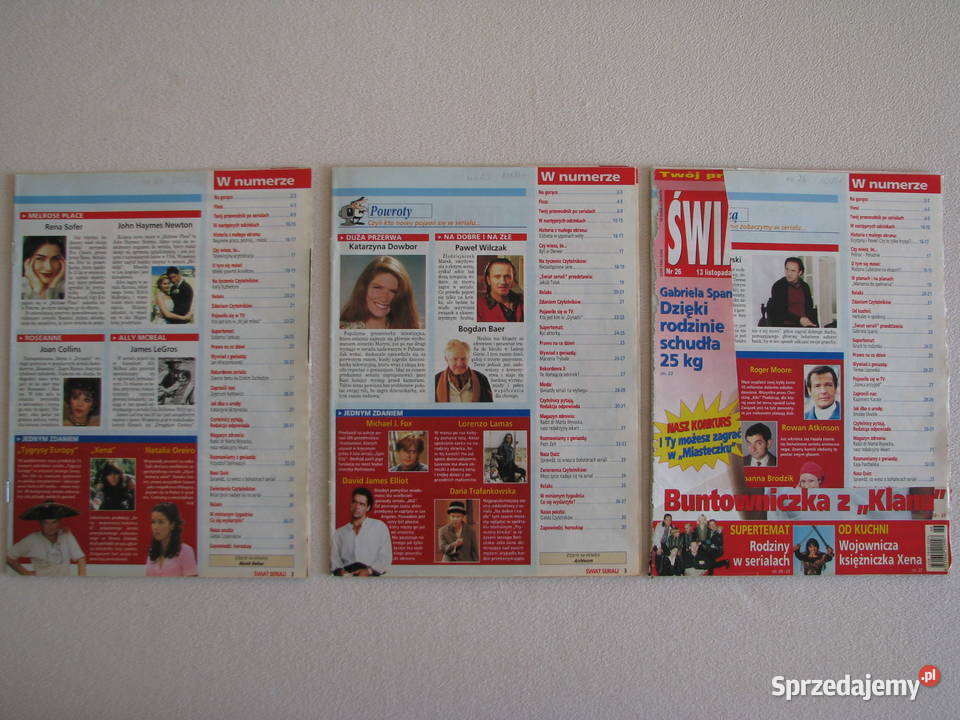 Magazyn Świat Seriali z roku 2000 Kultura i Rozrywka Brzegi sprzedam
