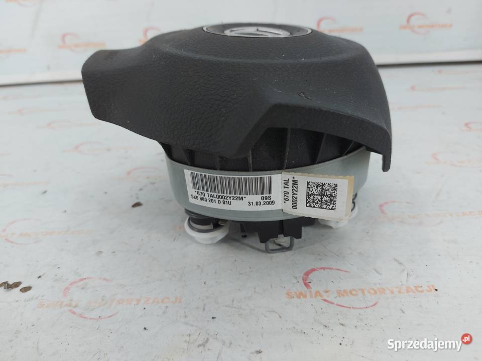 VW GOLF VI 09r AIRBAG poduszka kierowcy Wyposażenie wnętrza Kielce sprzedam