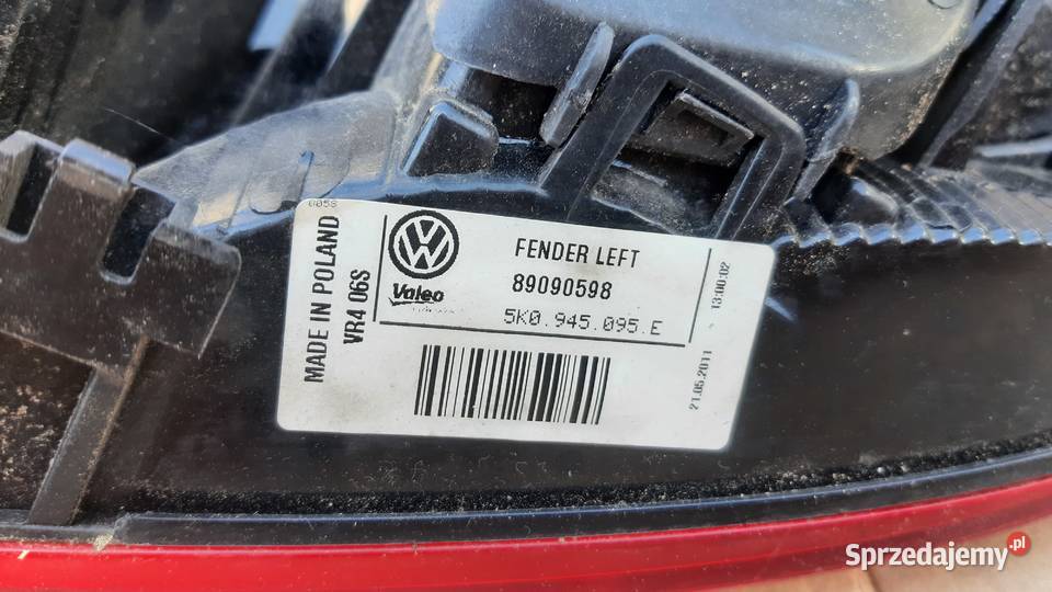 lampa tylna lewa VW Golf VI 89090598 oryginał 3 Dębno sprzedam