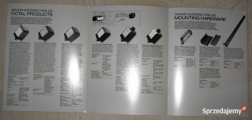QSC Audio brochures leaflets lot broszury Kępice sprzedam