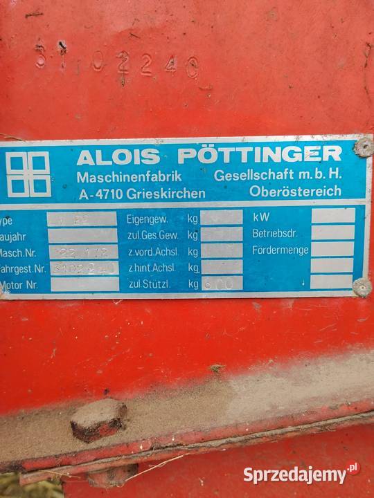 Przyczepa samozbierająca pottinger trend Kępno