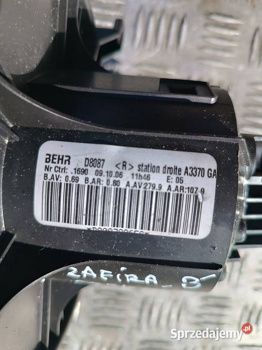 Dmuchawa nawiewu wentylator Opel Zafira B sprzedam