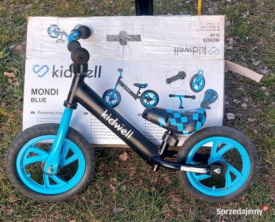 Rowerek biegowy Kidwell Mondi Blue opony 12 z niebieski mazowieckie Łosie
