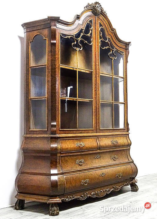 Wysoka WITRYNA orzechowa 214 DEKOR VINTAGE Kalisz sprzedam