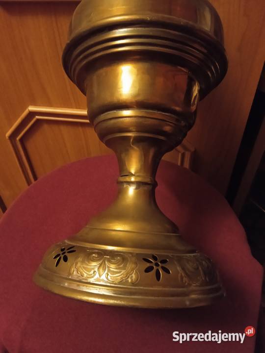 Mosieżna lampa naftowa Lempereur Bernard Belgia Koźminek sprzedam