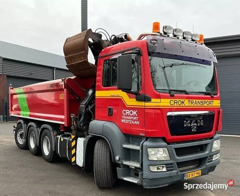 4 osiowa 8x4 bordmatic wywrotka z dzwigiem Man nie mazowieckie Warszawa