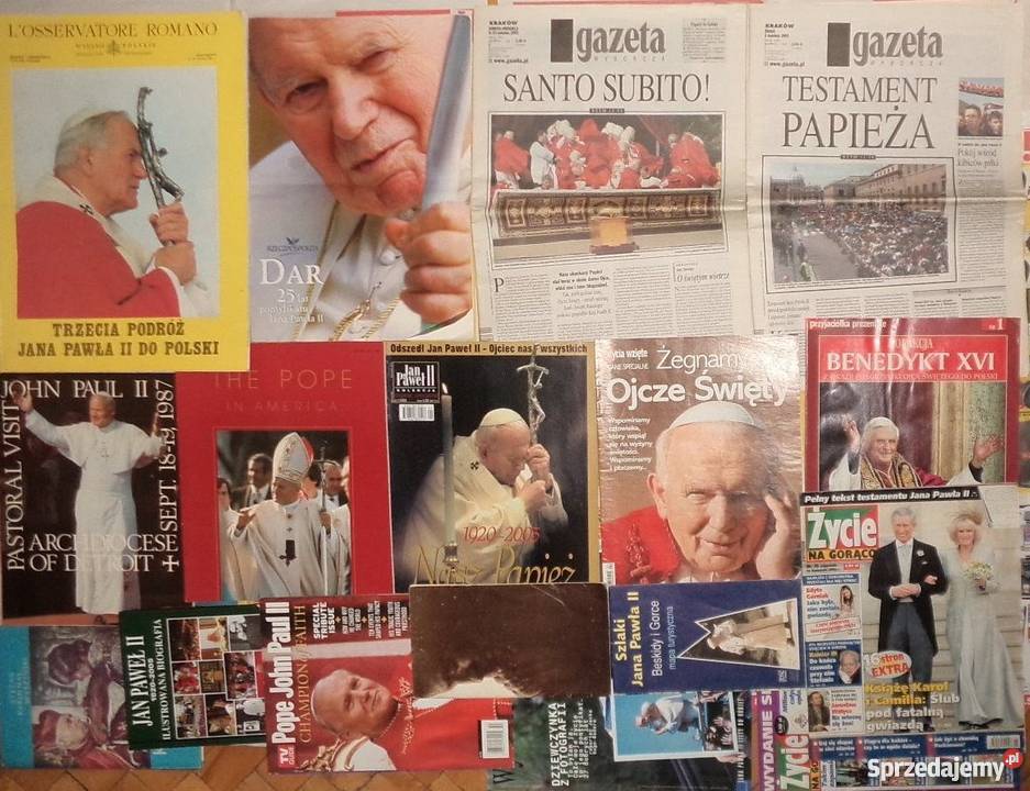 Papież Jan Paweł 2 - pamiątkowe gazety, beatyfikacja