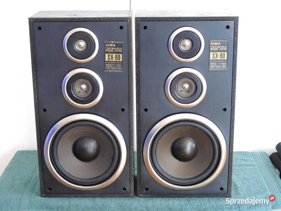 Świetne kolumny stereo Aiwa SX80 mocne DOSTAWA Jasło
