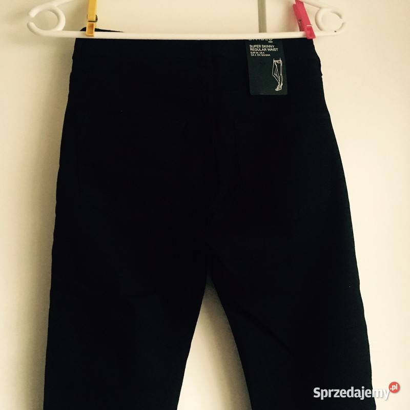 czarne spodnie HM xs 34 rurki Toruń
