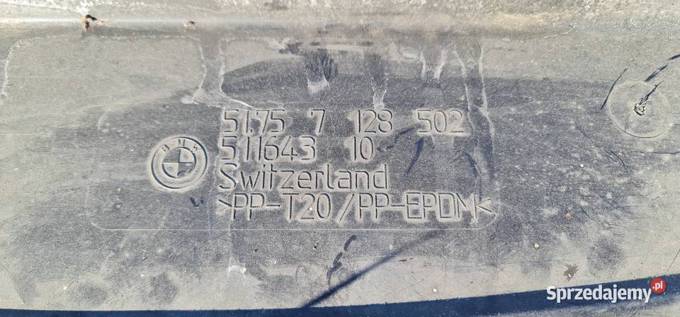 BMW 1 E82 E87 DOLNA OSŁONA CHŁODNICY 51757128502