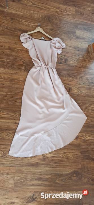 Nowa sukienka jasny pudrowy róż rozmiar L Bella sprzedam