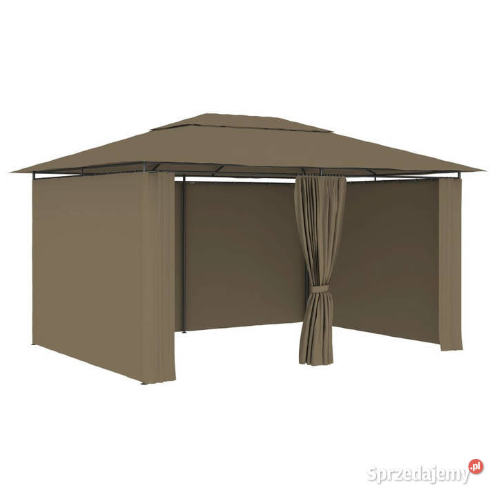 Namiot ogrodowy z zasłonami 4 x 3 m taupe 180 gm Pozostałe Warszawa
