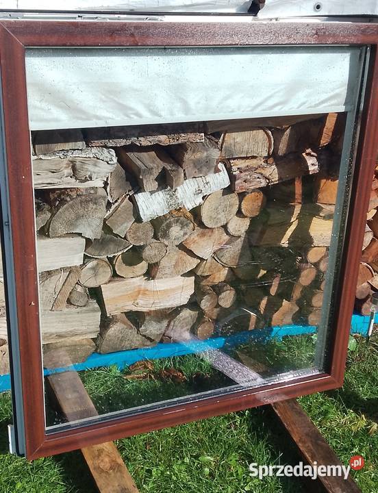 Okno plastikowe pcv mahoń Augustów sprzedam
