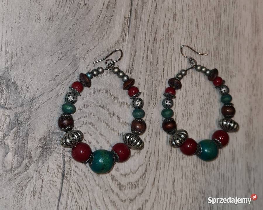 Kolczyki damskie koła koraliki Dodatki Łódź