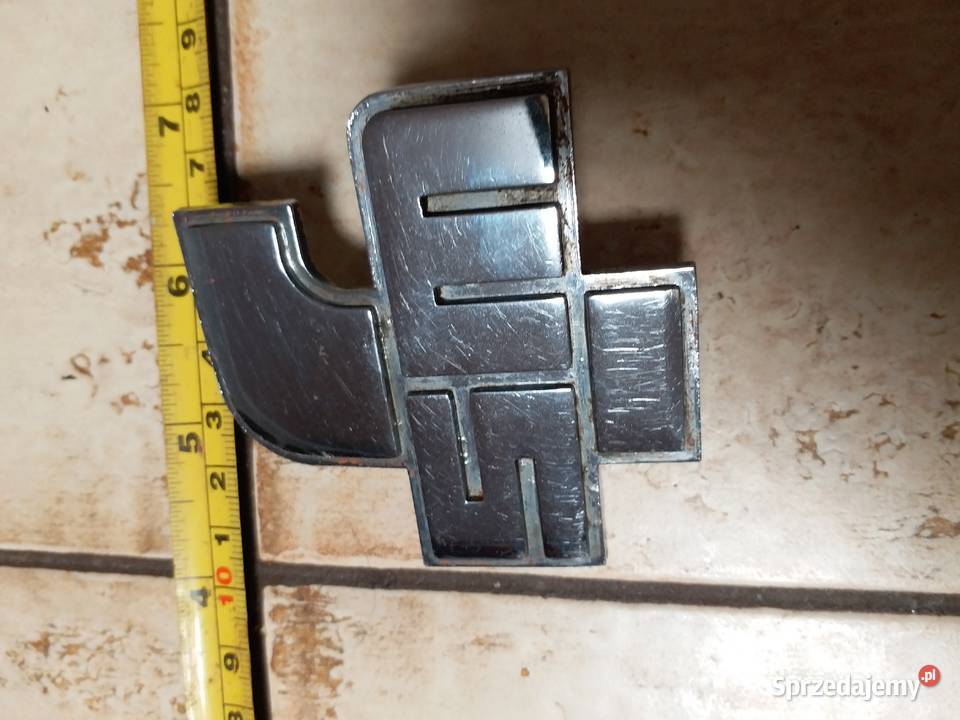 Lata 70teSyrena 105Metalowy emblemat na maskę Gorzów Wielkopolski