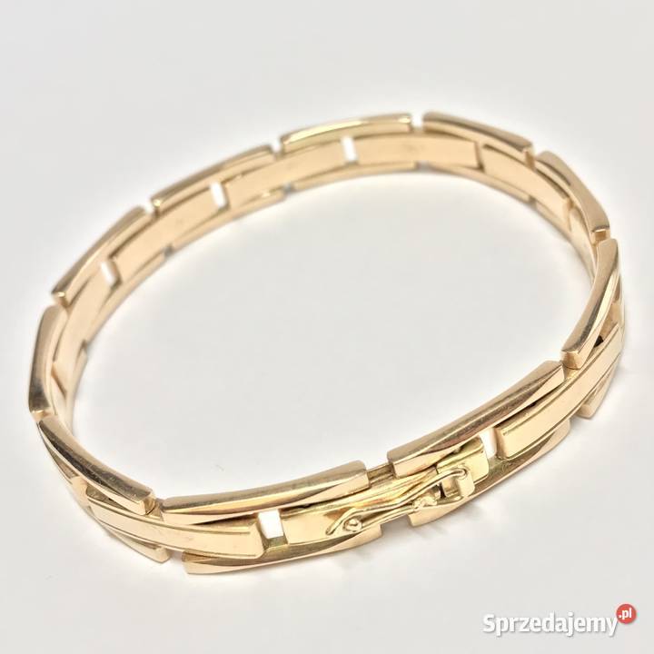 Złota BRANSOLETKA damska 14K MASYWNA cudowna Warszawa