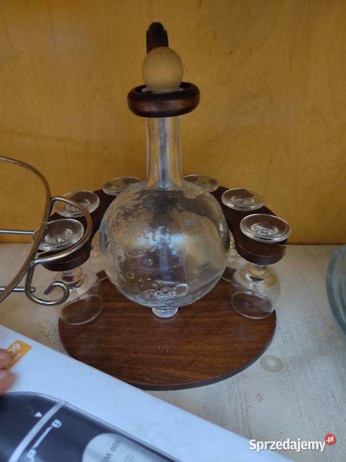 Karafka Globus 6 kieliszków By les Verres Zabrze sprzedam