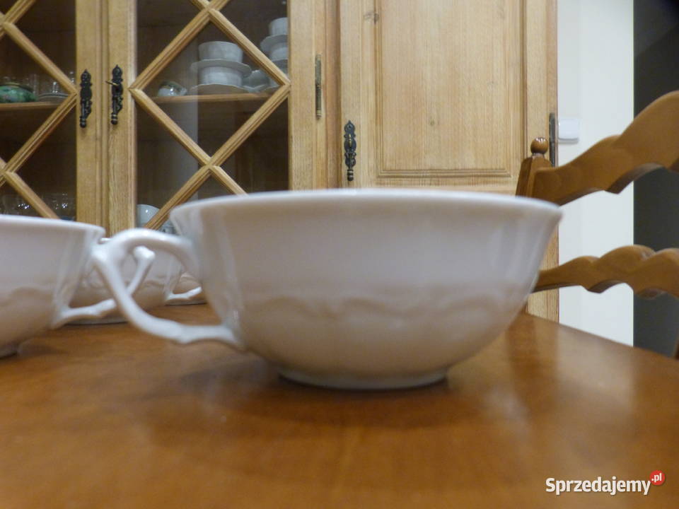 Wałbrzych bulionówki 12 sztuk 200 ml białe pomorskie