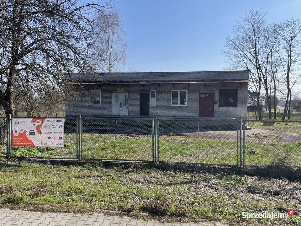 Budynek zlewni mleka murowany ogrodzony Błeszno sprzedam
