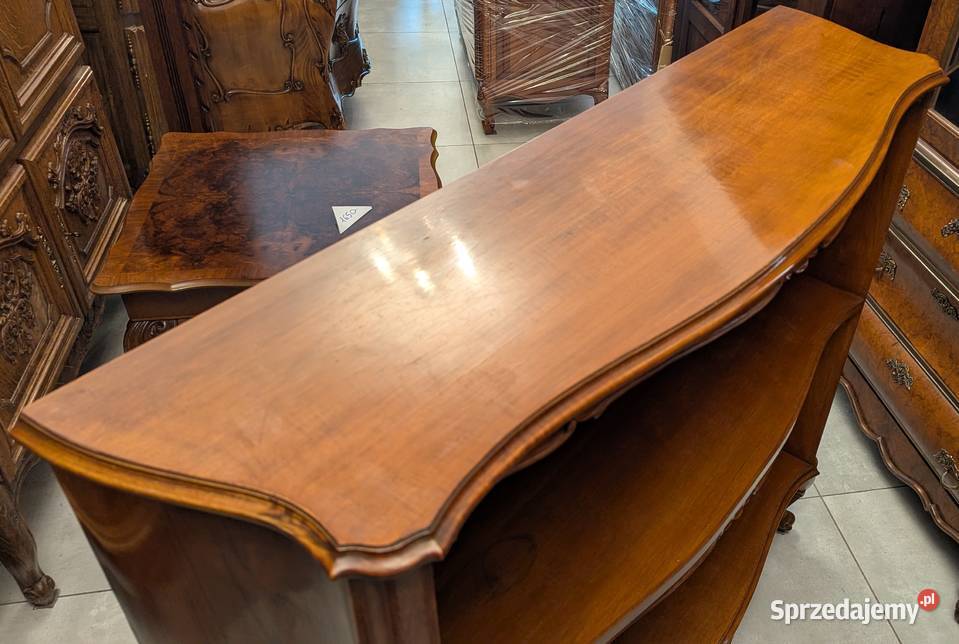 Włoska szafkaregałwitryna orzechsklep Dąbrowa Dąbrowa Górnicza