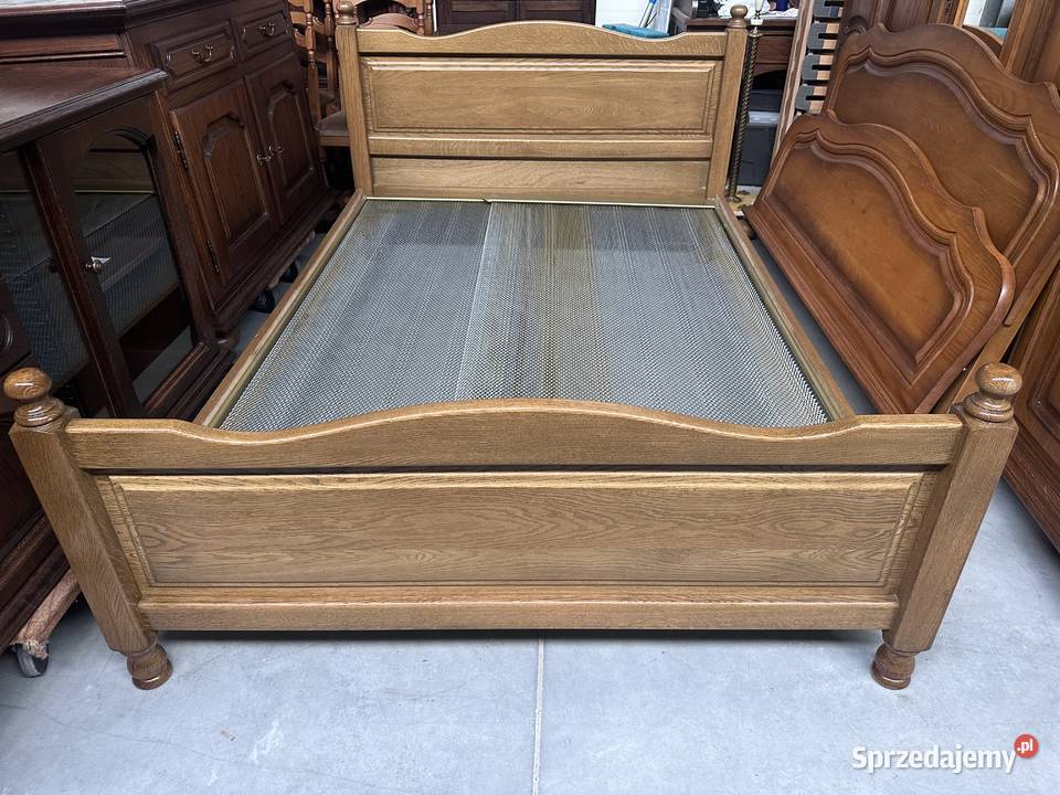 Masywne łóżko 140 stelaż materac Sławoszewek