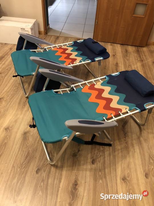 Zestaw 2 składanych krzeseł plażowych ALPHA CAMP Koło