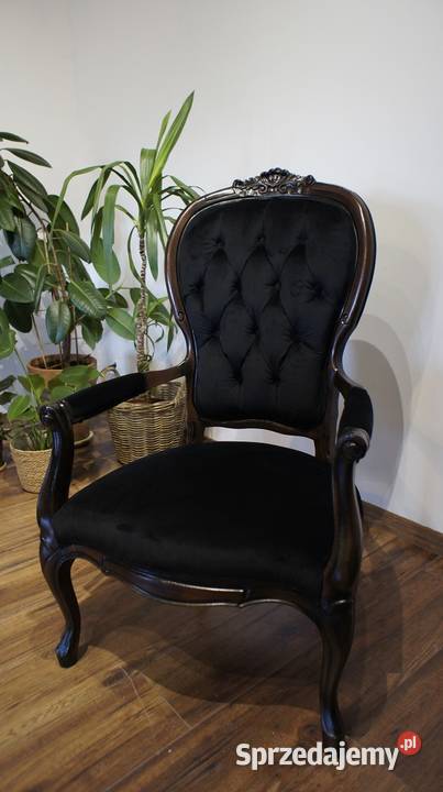 Fotel stylowy ludwikowski Lusówko