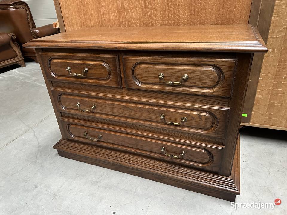 Ładna dębowa komoda 105 z szufladami Sławoszewek