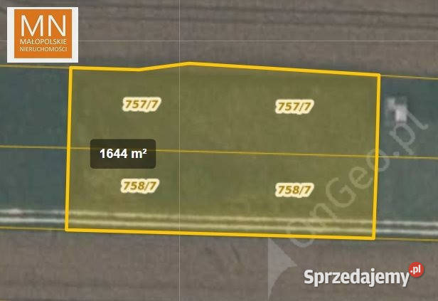 Działka Morawica 1647 metrów małopolskie