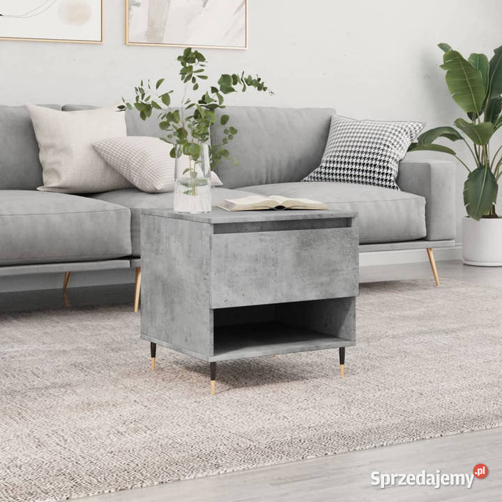 Stolik kawowy szarość betonu 50x46x50 WM830900 Meble Warszawa