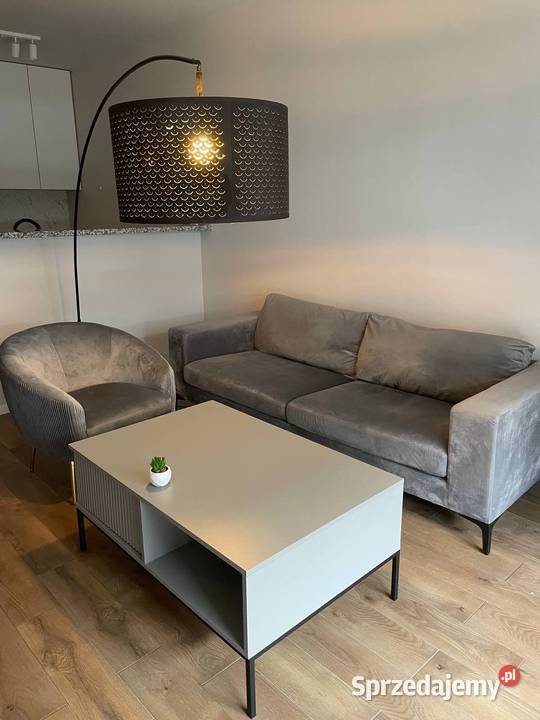 Stylowy fotel w jasnoszarym kolorze 65cm śląskie Katowice sprzedam