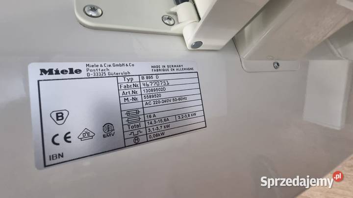 Magiel elektryczny maglownica Miele B 895 D z Warszawa