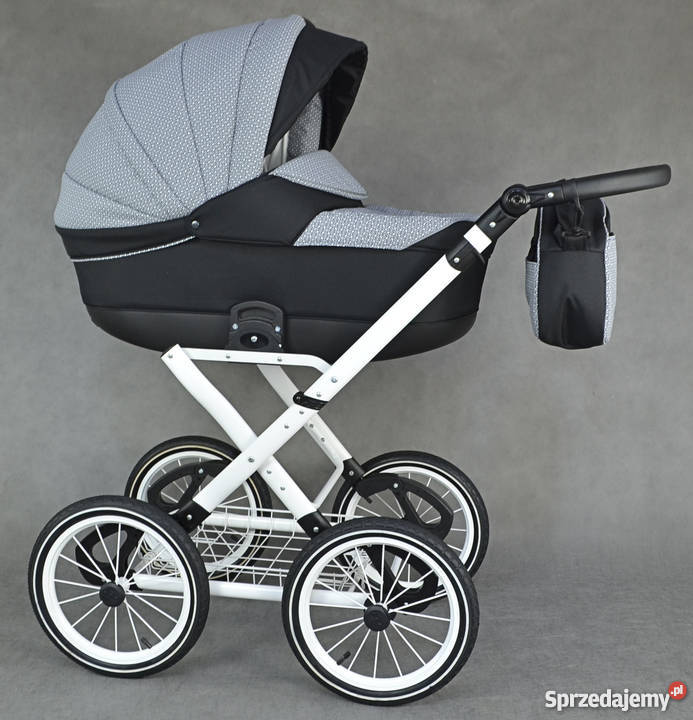 Wózek Dziecięcy 3w1 Lameiro Retro z Fotelikiem Zdejmowana tapicerka  Kraków