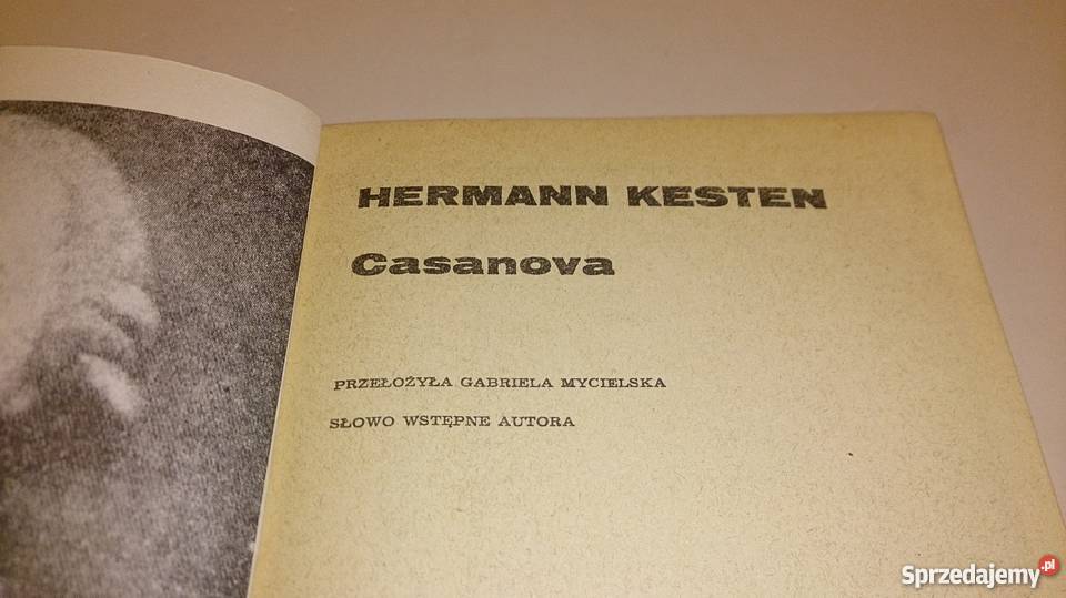 Hermann Kesten Casanova Książka Rogoźnik sprzedam