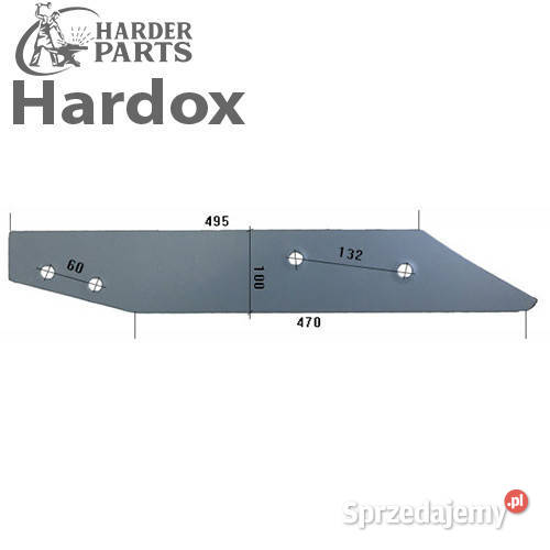 Płoza długa HARDOX 27991106L WP210 Y do pługa Suwałki sprzedam