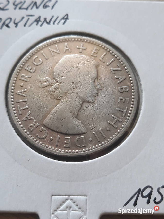 2 Szylingi Wielka Brytania 1957 r Numizmatyka Konin
