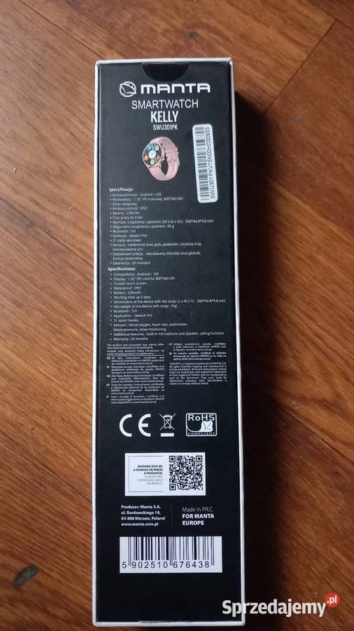 Nowy SmartWatch Manta Kelly