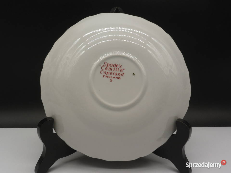 Angielski Spodekpodstawek pod Bulionówkę Spode Porcelana i szkło wielkopolskie Raszków