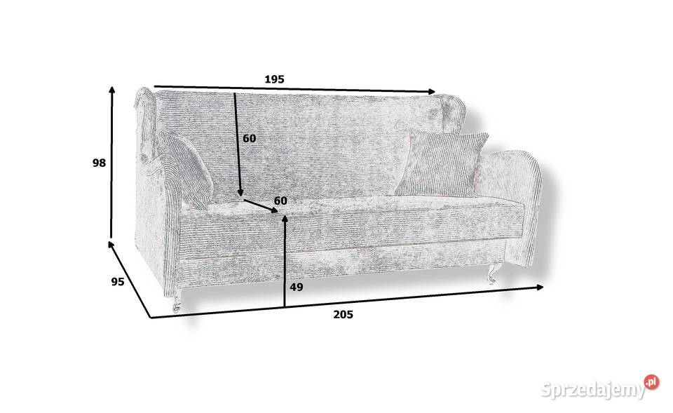Wersalka Kanapa Sofa rozkładana pojemnik sztruks Warszawa sprzedam