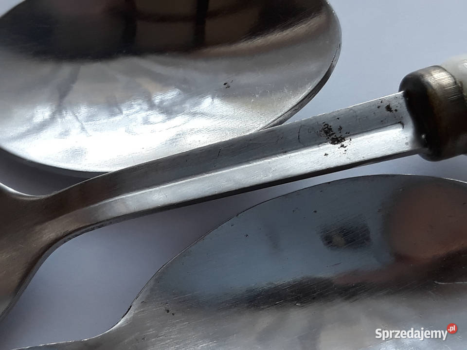 Łyżeczki do herbaty z ceramicznymi trzonkami Dąbrowa Górnicza sprzedam