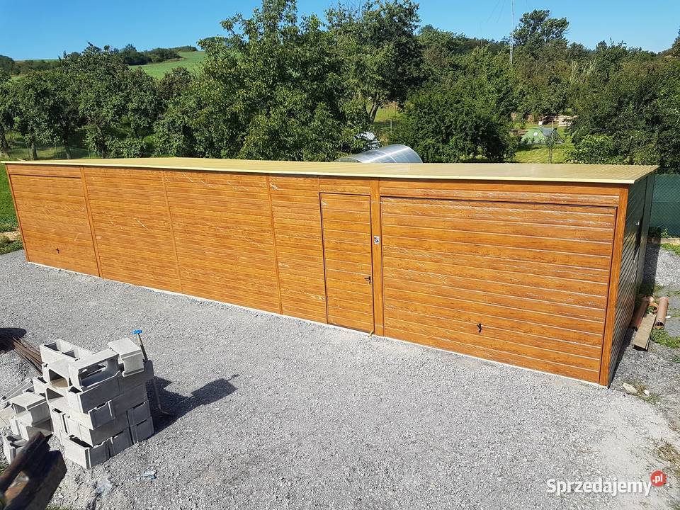 Blaszana hala 126m złoty dąb jasny Kraków