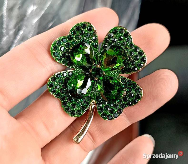 nowa broszka koniczynka Zawiercie