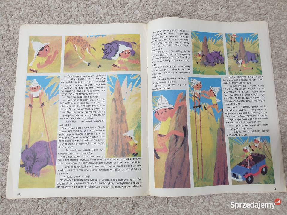Bolek i Lolek Zwierzęta Serengeti komiks Polskie Gdynia
