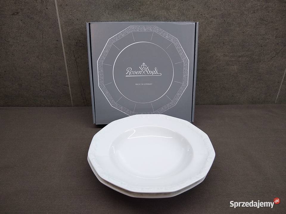 Rosenthal Maria Biała 2 talerze głębokie NOWE sprzedam