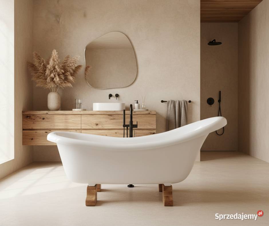 Wanna Wolnostojąca Rustykalna 160 retro lite wielkopolskie Poznań