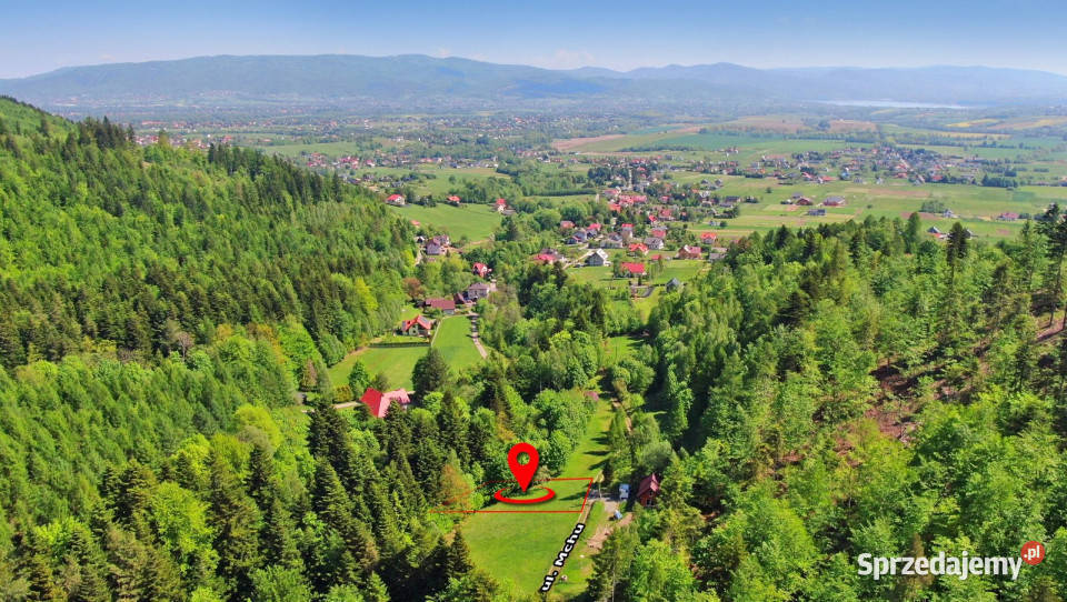 Działka pod Skrzycznem lesie i strumyku Lipowa
