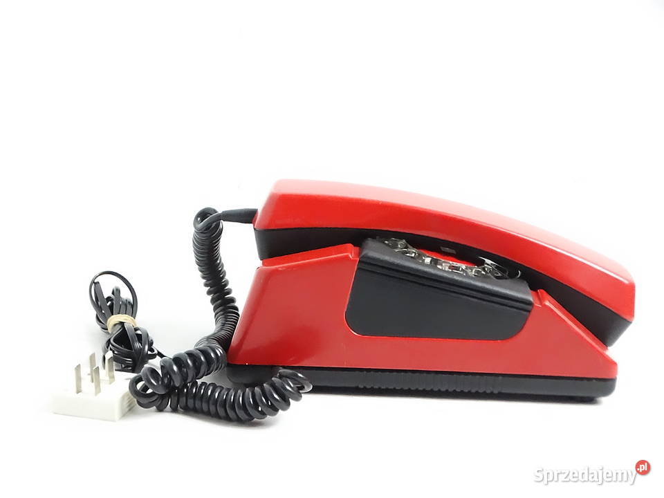 Kultowy czerwony telefon BRATEK RWT Radom 1991r lubelskie Biłgoraj