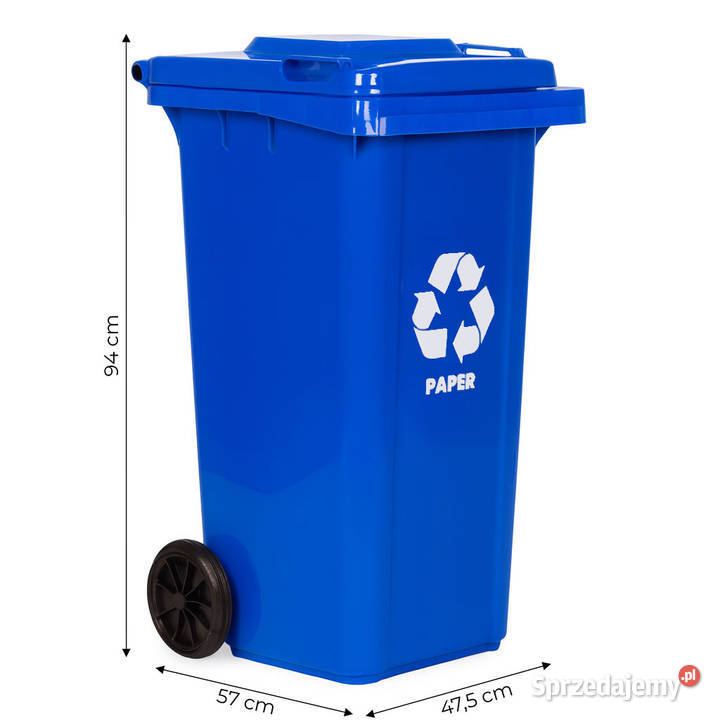 Kosz na śmieci pojemnik 120L kubeł śmietnik