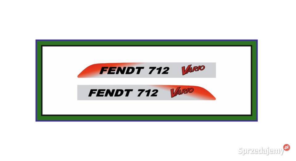 Naklejki na ciagnik FENDT 712 Vario nalepki Wyszków sprzedam