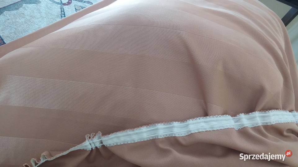 Zasłony beżowe do okien 2x 270 x 170 Sosnowiec